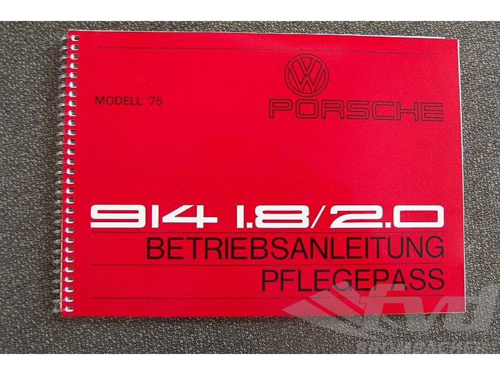 Porsche 924s Owners Manual