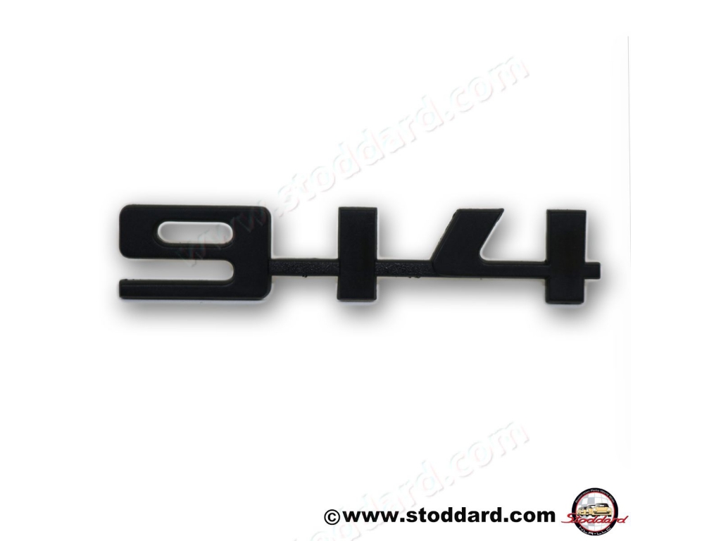 91455911510 Porsche 914 1.7 black metal emblem at last 