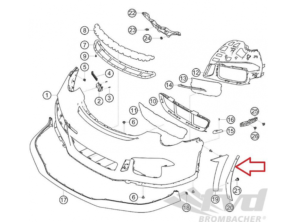 FOR PORSCHE: 9915053558A, 991 505 355 8A - READY TO SHIP - (FRONT ...