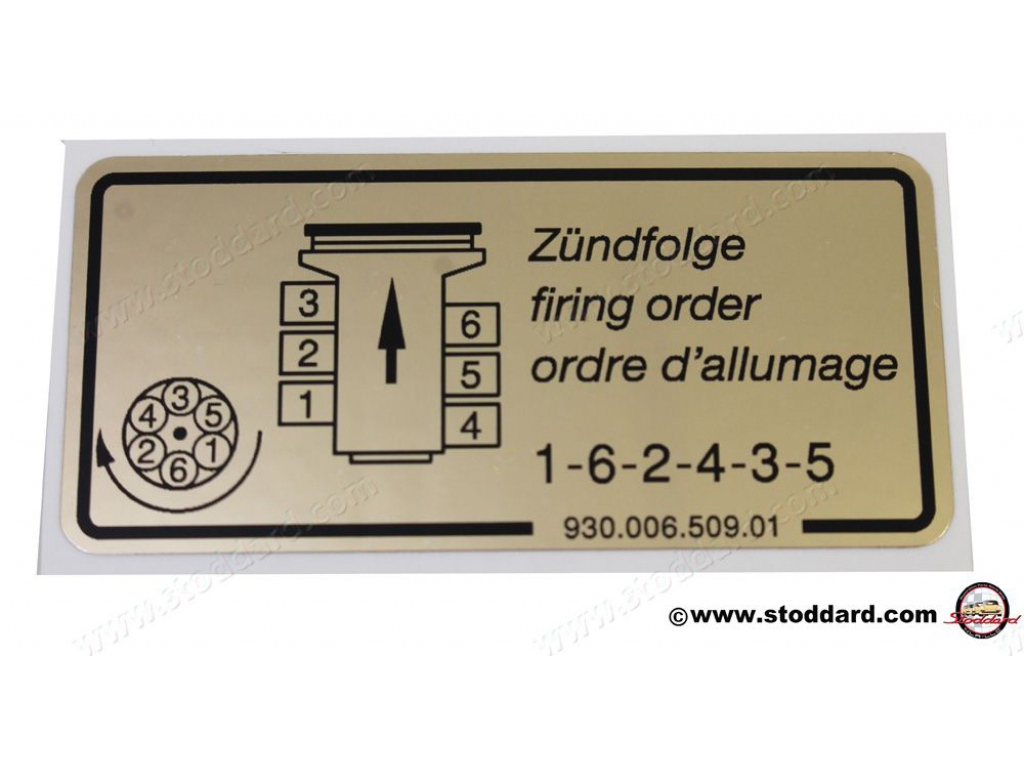 FOR PORSCHE 93000650901, 930 006 509 01 READY TO SHIP (\"FIRING